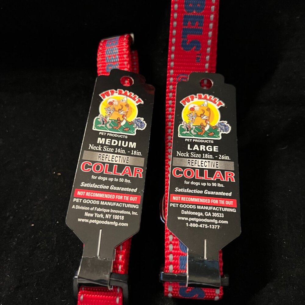 Pup Rally Ole Miss Rebels Reflective Collar NWT Various Sizes - Picture 2 of 2